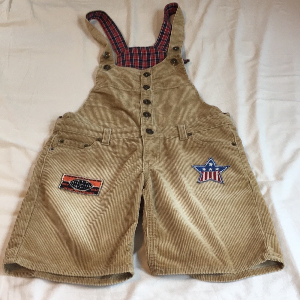 Colza Japanese Corduroy Short Overalls Jumper, Japanese Large